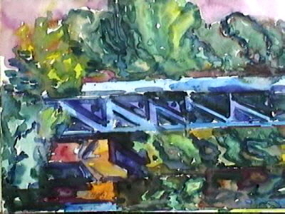 Blaue Brücke am Teltowkanal Blaue Brücke am Teltowkanal