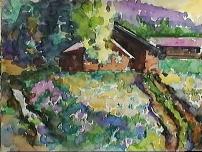 Haus mit Weg